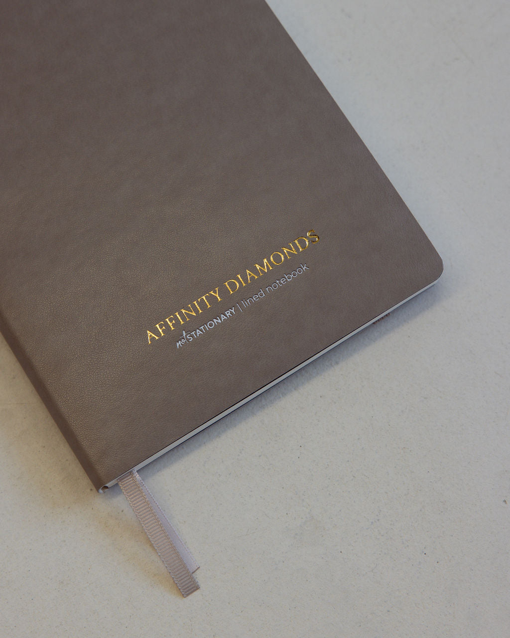 Lined Vegan Leather Boxed Notebook