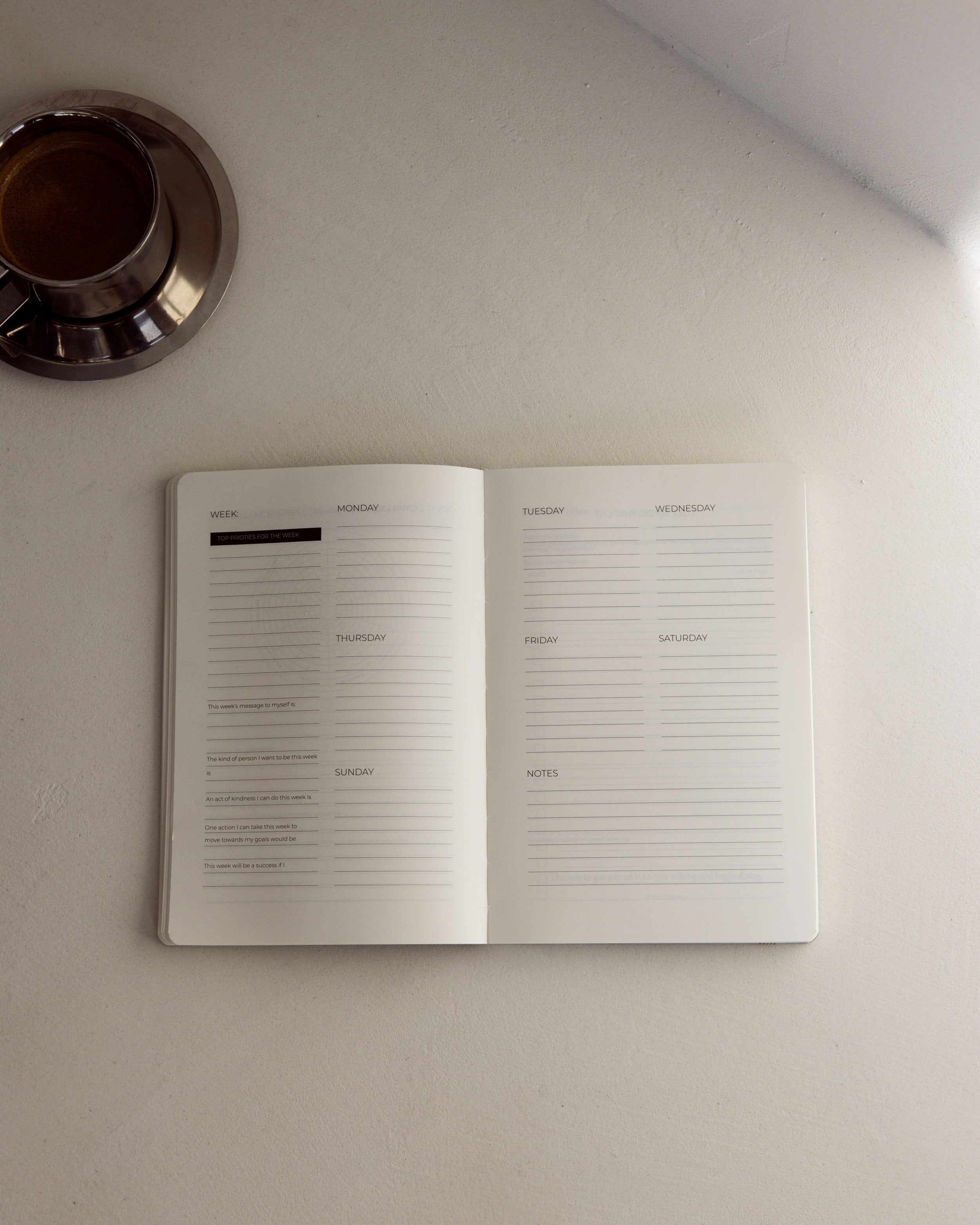 12 Week Undated Planner