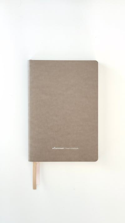 Lined Vegan Leather Notebook - Minimal. Intentional. Personal.