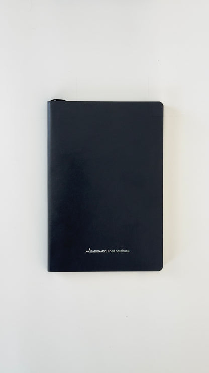 Lined Vegan Leather Boxed Notebook